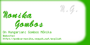 monika gombos business card