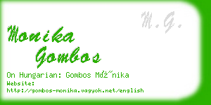 monika gombos business card
